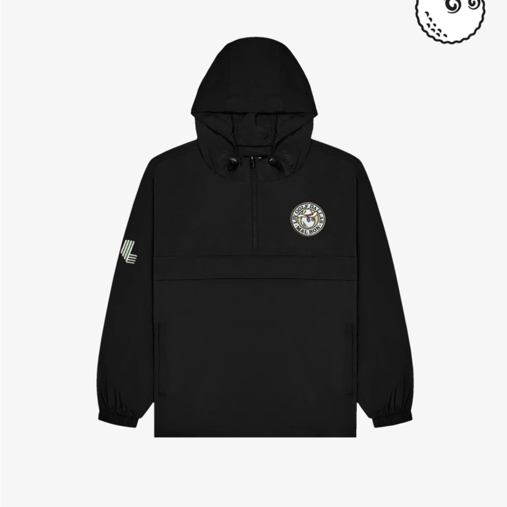 Limited Edition Black Windbreaker Jacket by Malbon x Liv Golf Dallas